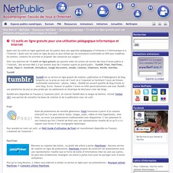 13 outils en ligne gratuits - Netpublic
