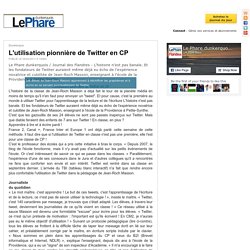 L'utilisation pionnière de Twitter en CP - lejournaldesflandres.fr