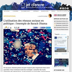 L’utilisation des réseaux sociaux en politique : l’exemple de Barack Obama