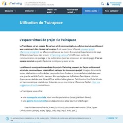 Utilisation du Twinspace - eTwinning.fr