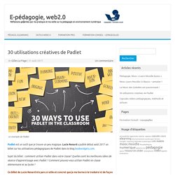 30 utilisations créatives de Padlet