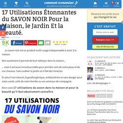 17 Utilisations Étonnantes du SAVON NOIR Pour la Maison, le Jardin Et la Beauté.