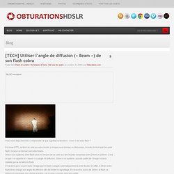 [TECH] Utiliser l’angle de diffusion (« Beam ») de son flash cobra- Blog Photo et Vidéo HDSLR // Obturations.com par Merwen BA