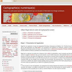 Cartographie numérique: Utiliser Magrit dans le cadre de la géographie scolaire