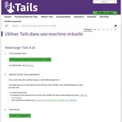 Utiliser Tails dans une machine virtuelle