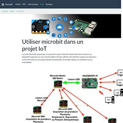 Utiliser microbit dans un projet IoT — Informatique au lycée