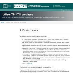 Utiliser TBI / TNI en classe