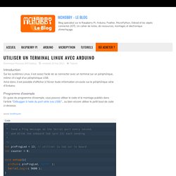 Utiliser un terminal Linux avec Arduino