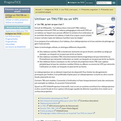 Utiliser un TNI/TBI ou un VPI