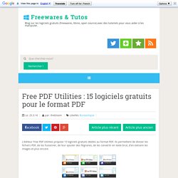 15 logiciels gratuits pour le format PDF