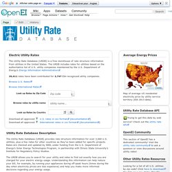 Utility Rate Database
