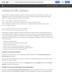 About rel="canonical" - Webmaster Tools Help