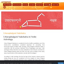 Uttaraphalguni Nakshatra