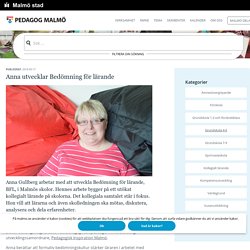 Anna utvecklar Bedömning för lärande – Pedagog Malmö