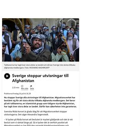 Sverige stoppar utvisningar till Afghanistan - Radio Sweden på lätt svenska
