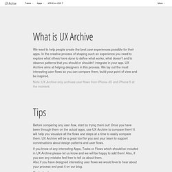 UX Archive