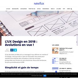 L’UX Design en 2018 : évolutions en vue !