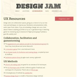 UX Resources : Design Jam