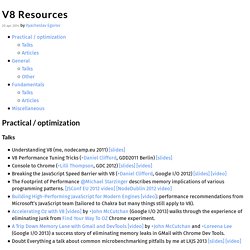 V8 Resources