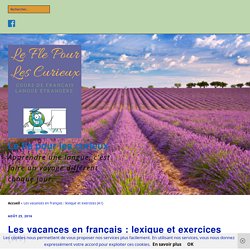 Les vacances en français : lexique et exercices (A1)