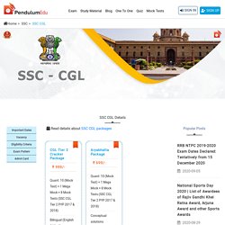 SSC CGL Exam 2020 - SSC CGL Vacancy, Syllabus, Exam Pattern, Eligibility