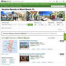 Miami Beach: Vacation Rentals Miami Beach, Florida - Condo Rentals & Homes