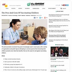 The Pros And Cons Of Vaccinating Children
