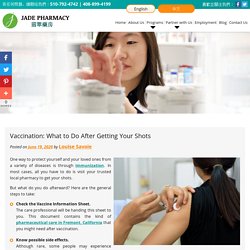 Vaccination: What to Do After Getting Your Shots