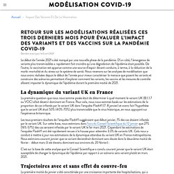 Impact des variants et de la vaccination - Modélisation COVID-19 Institut Pasteur