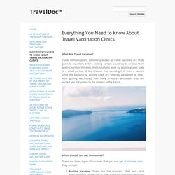 What Are Travel Vaccines?