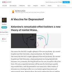 A Vaccine for Depression? - Nautilus - Pocket