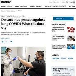 Do vaccines protect against long COVID? What the data say