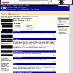Vaccines: VPD-VAC/Polio/In-Short