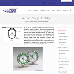 Vacuum Gauges Explained