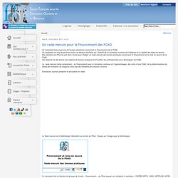 Un vade-mecum pour le financement des FOAD