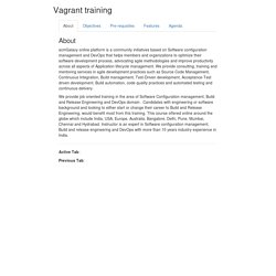 Vagrant Training and Containers Tools by scmgalaxy