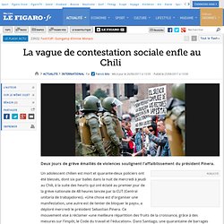 International : La vague de contestation sociale enfle au Chili