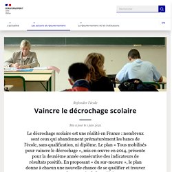 Le décrochage scolaire