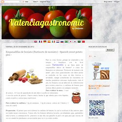 Valenciagastronomic: Empanadillas de boniato (Pastissets de moniato) - Spanish sweet potato pies -