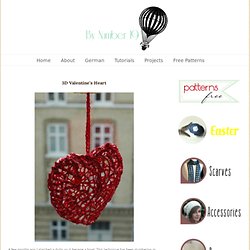 3D Valentine Heart: Free Crochet Pattern