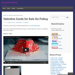 Valentine Cards for Sale On Folksy « RachelCreative