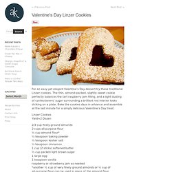 Valentine’s Day Linzer Cookies