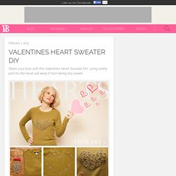 Valentines Heart Sweater DIY
