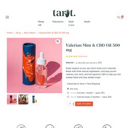 Valerian Mint & CBD Oil 500 mg - Tarot CBD