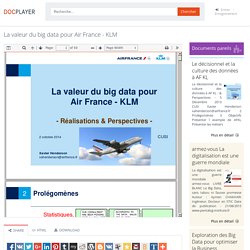 ⭐La valeur du big data pour Air France - KLM