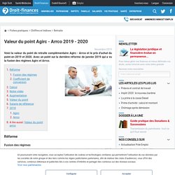 Points de retraite Agirc - Arrco 2019 - 2020