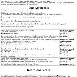 invalid valid school arguments pearltrees true then conclusion premises must