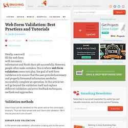 Web Form Validation: Best Practices and Tutorials