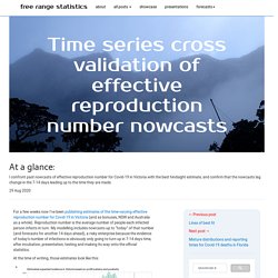 Time series cross validation of effective reproduction number nowcasts