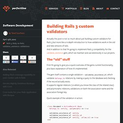 Building Ruby on Rails 3 custom validators